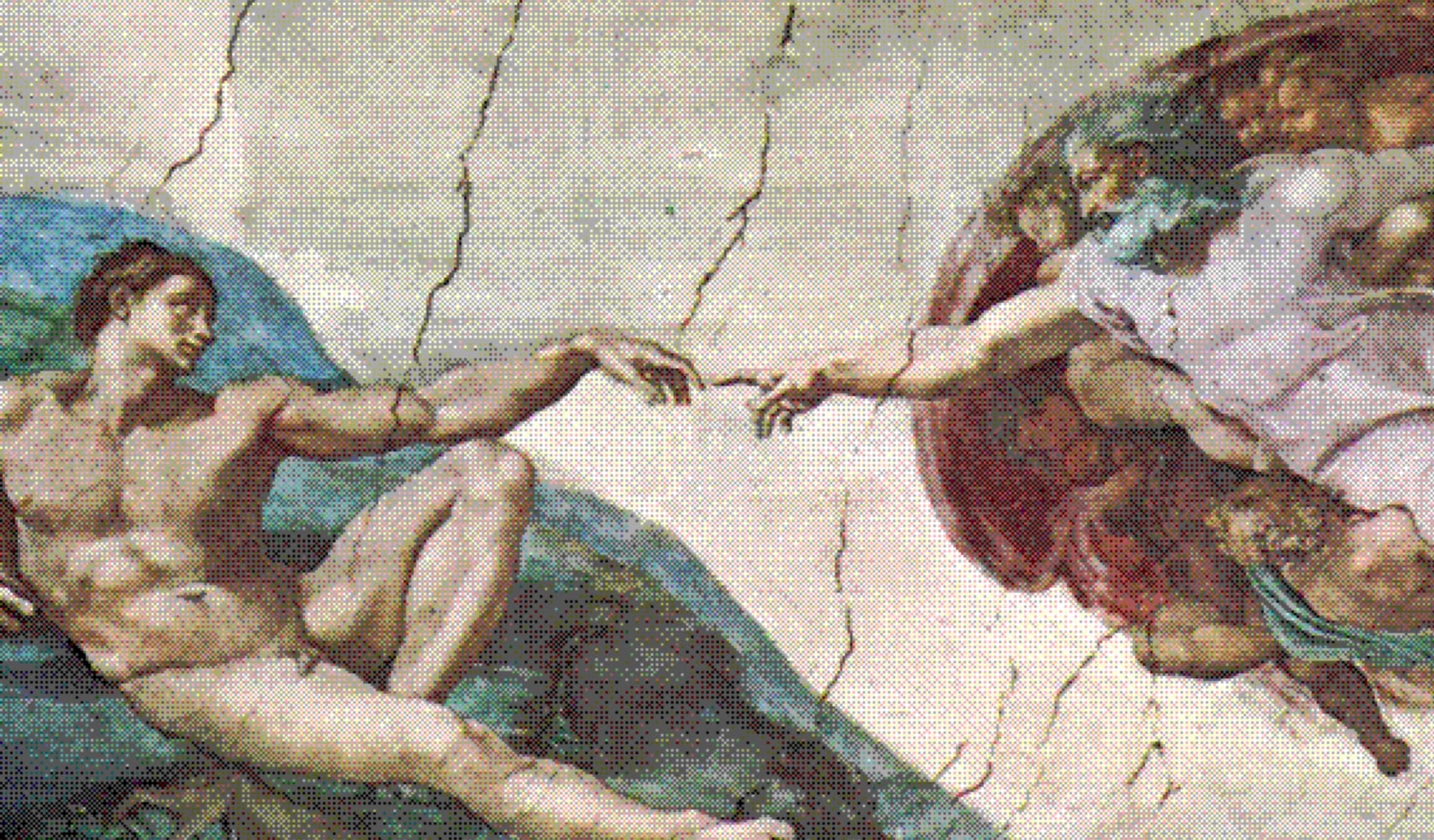 Halftoned fresco