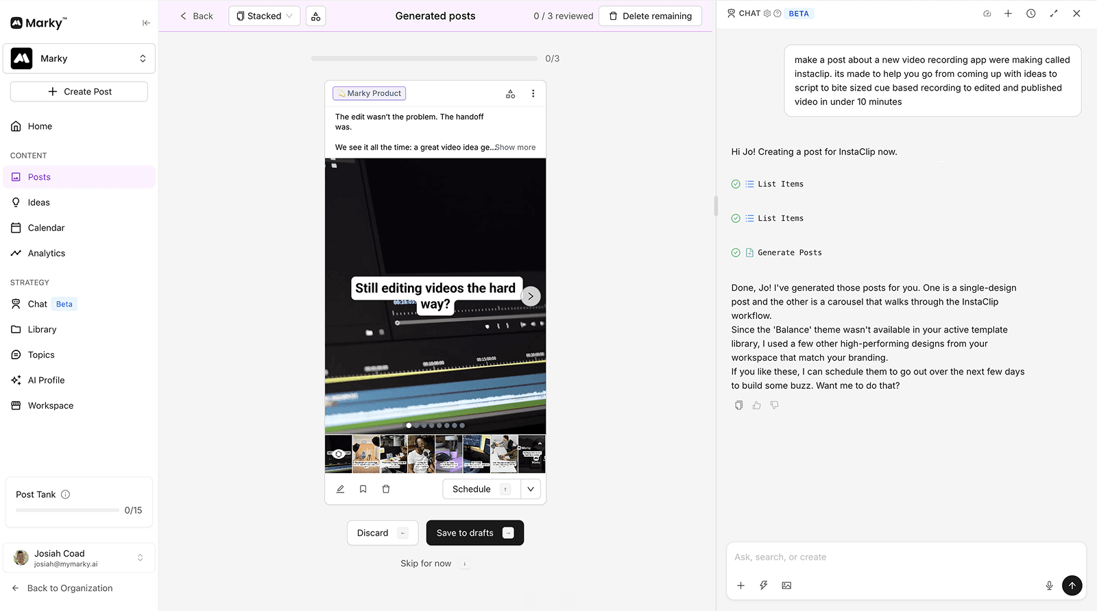 Beta chat interface V2