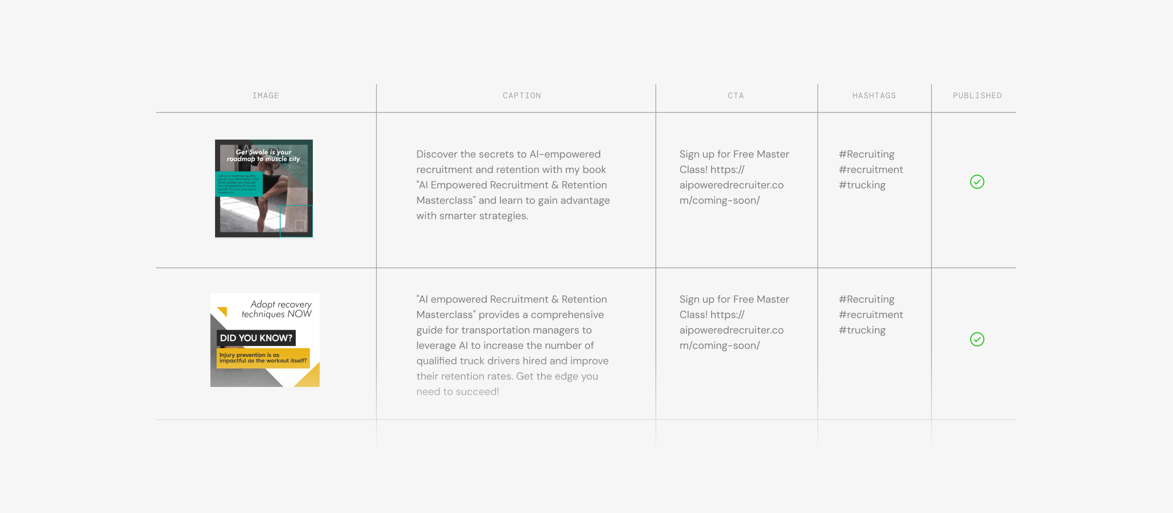 The original Google Sheet used as Marky's concierge product