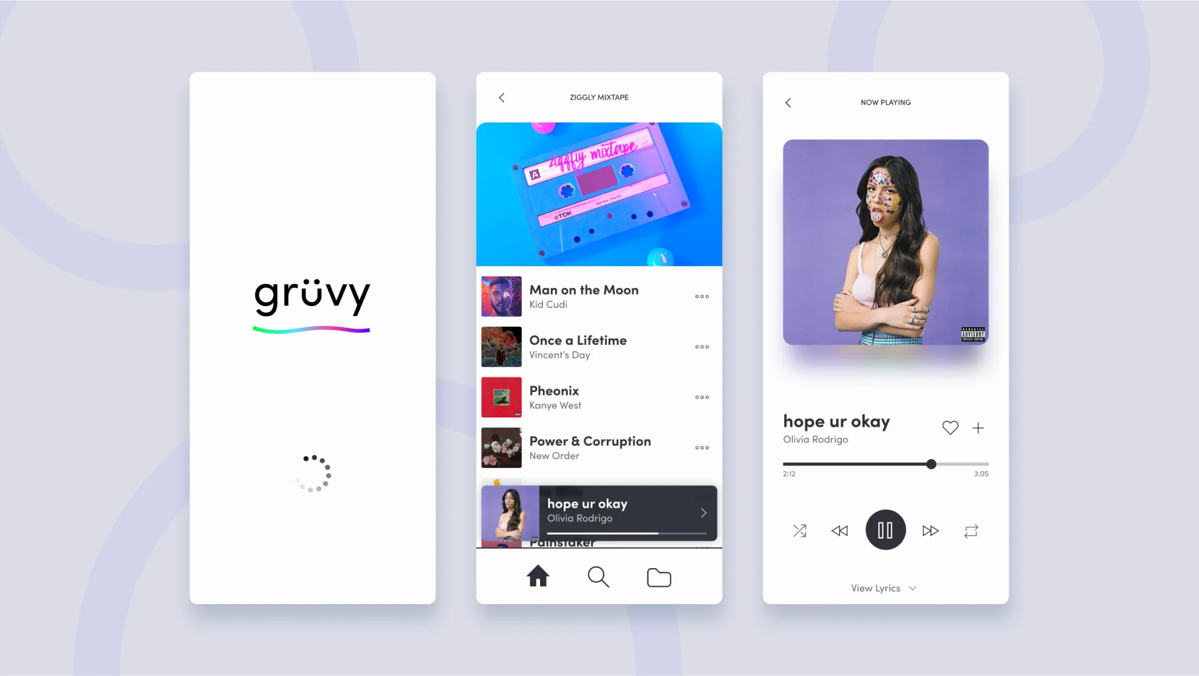 Gruvy UI Design