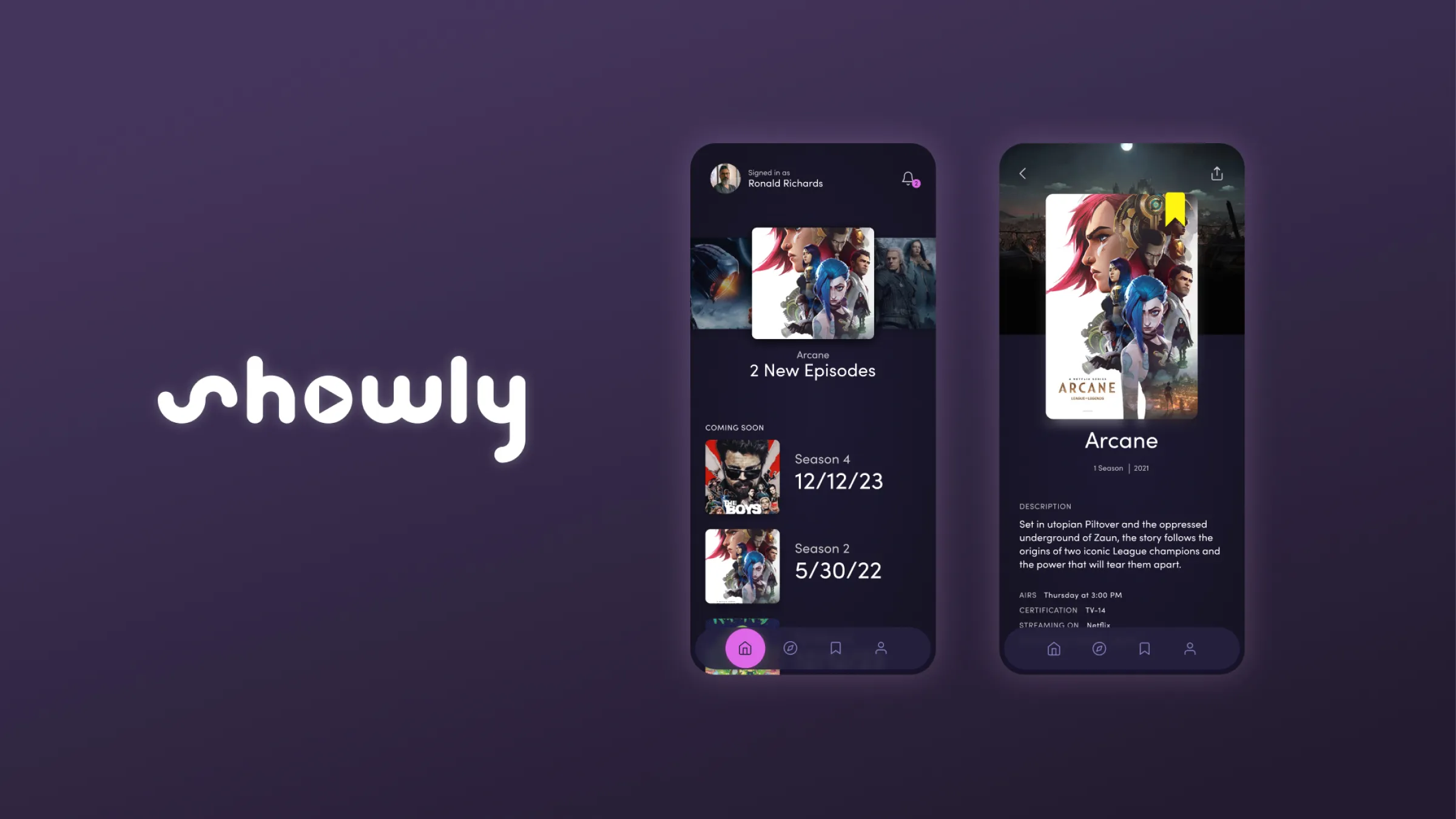 Showly UI Design