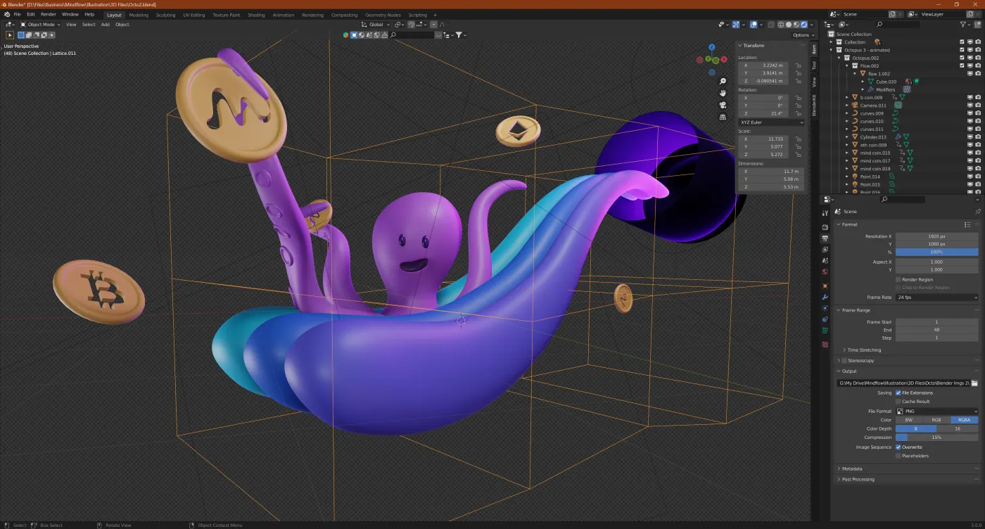 Model in Blender